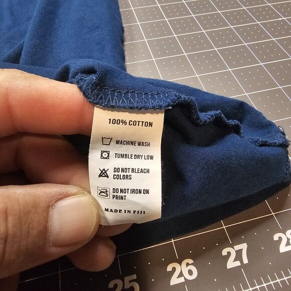 Rip Curl Tshirt XXL Blue Fiji Beach Surfing Skater Island Tropical Paradise - Picture 6 of 11